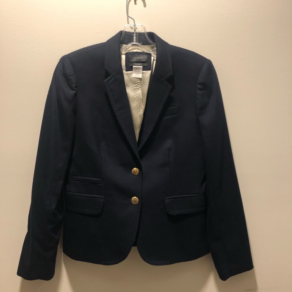 Navy Wool Blazer